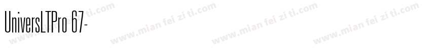 UniversLTPro 67字体转换